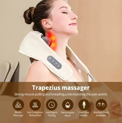 FlexiPulse™ Neck &amp; Shoulder Therapy Massager – Relieve Tension Instantly